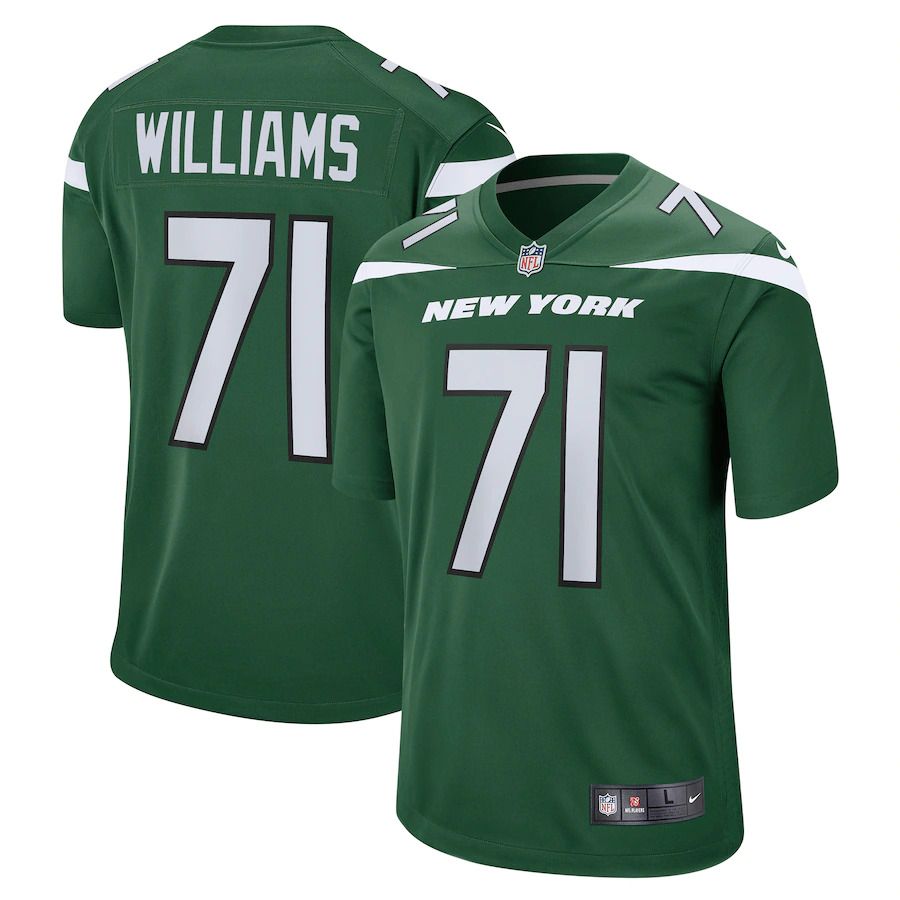 Men New York Jets 71 Isaiah Williams Nike Gotham Green Game NFL Jersey